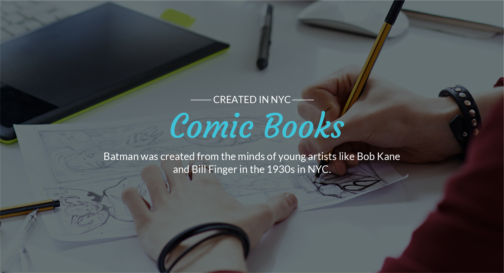 Created in NYC, Comic Books